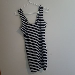 Blue and White Stripped dress